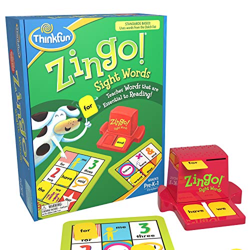 人気ブランド ボードゲーム 英語 アメリカ 海外ゲーム Thinkfun Zingo Sight Words Award Winning Early Reading Game For Pre K To 2nd Grade Toy Of The Year Finalist A Fun And Educational Game Developed By