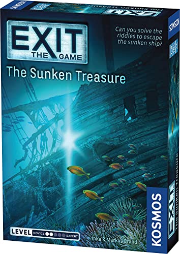 ゲーム盤競り合い 英語 亜米利加 外国で競り合い The Sunken Treasure | Exit: The Game - A Kosmos| Family-Friendly, Card-Based At-Home Escape Room Experience for 1 To 4 Players, Ages 10+ゲーム盤競り合い 英語 亜米利加 外国で競り合い