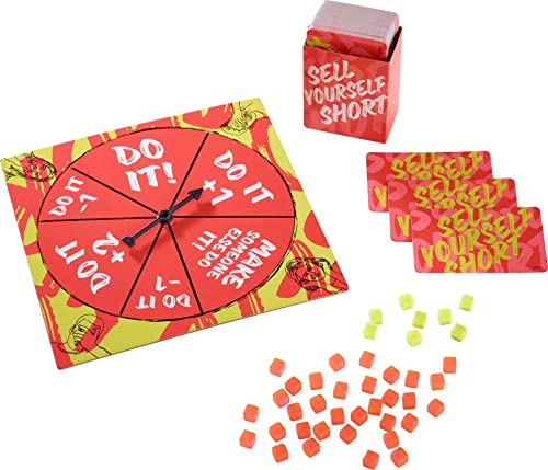ゲーム盤競り合い 英語 亜米利加 外国で競り合い Mattel Games Sell Yourself Short, Hilarious Party Game for Adults and Teens, with Spinner, 112 Cards and 41 Tokens, Makes a Great Gift for 14 Year Olds and Upゲーム盤競り合い 英語 亜米利加 外国で競り合い