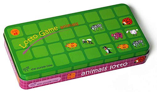 ボードゲーム 英語 アメリカ 海外ゲーム The Purple Cow Lotto Animals Game for Toddlers & Preschoolers. Fun Animal Matching Game. Develop Face & Object Recognition Skillsボードゲーム 英語 アメリカ 海外ゲーム｜angelica