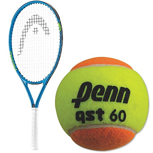 ラケット 35 Off Boy S Junior Inch 21 Speed 送料無料 Head ヘッド アメリカ 輸入 ラケット テニス Tennis ヘッド アメリカ 輸入 ラケット Ballsテニス Tennis Orange 60 Qst Penn Of Pack 12 A With Bundled Racquet