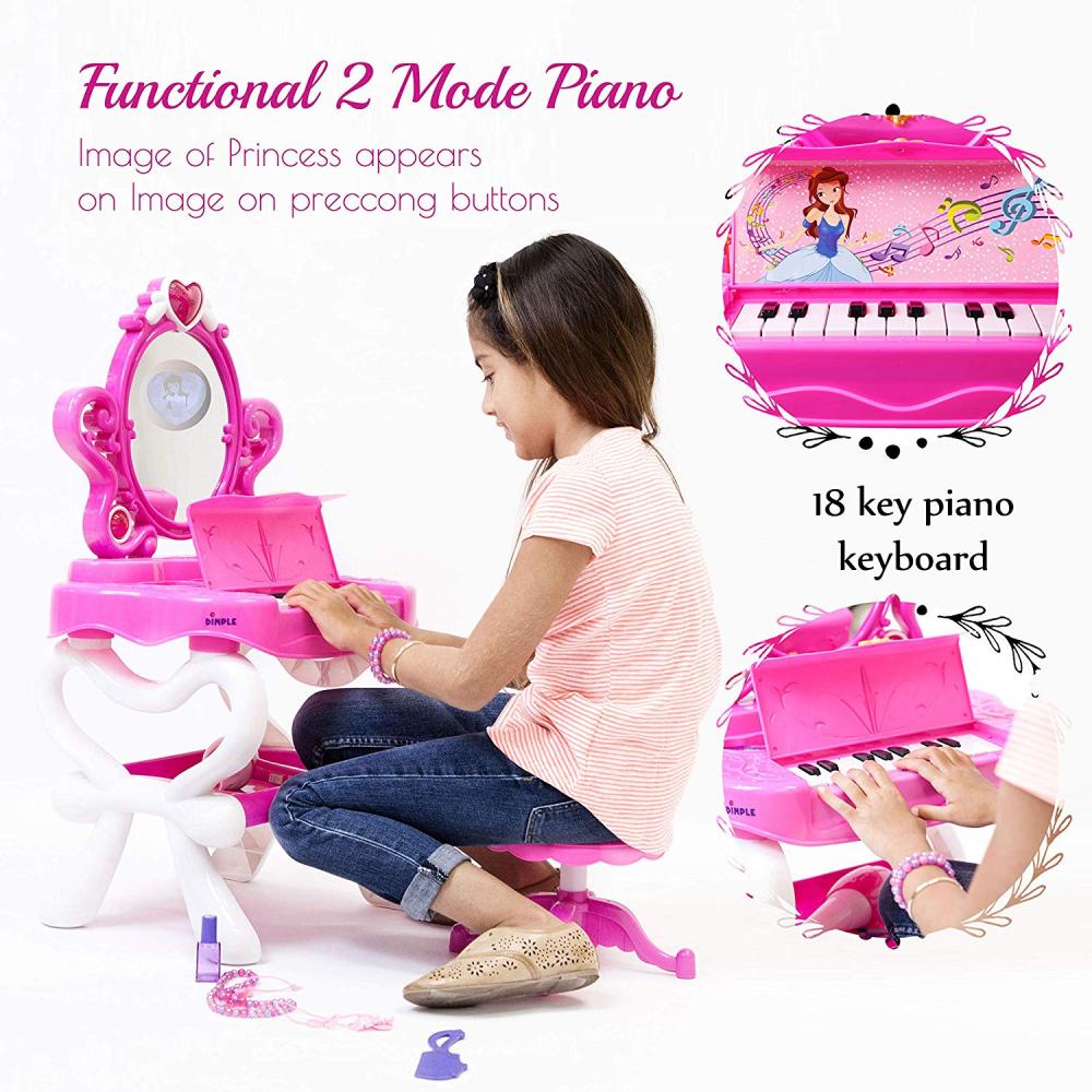 売れ筋 アナと雪の女王 アナ雪 ディズニープリンセス フローズン 2 In 1 Musical Piano Vanity Set Girls Toy Makeup Accessories With Working Piano Flashing Lights Big Mirror Pretend Cosmeアナと雪の女王 アナ雪 ディズニープリンセス フローズン 国内