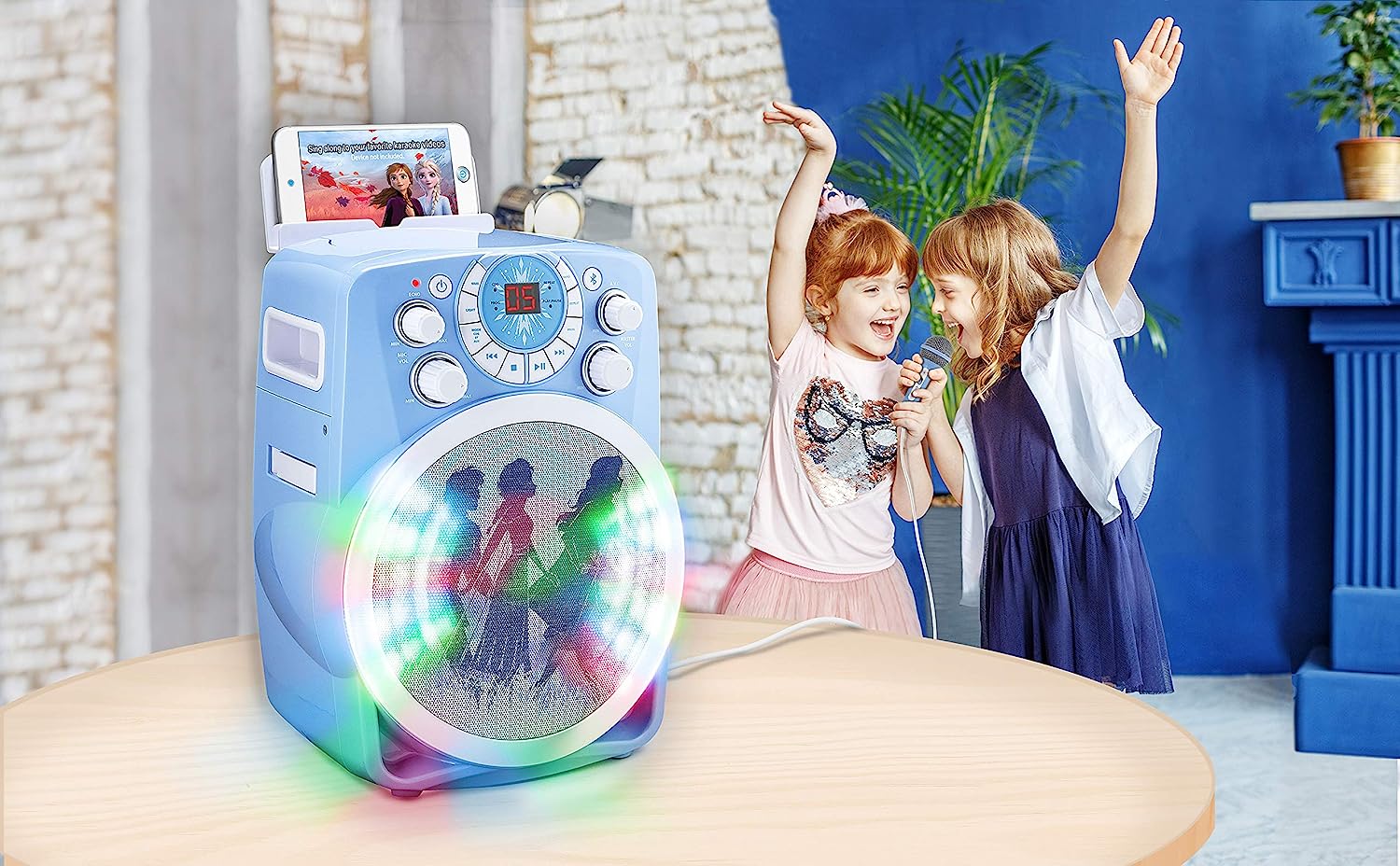 アナと雪の女王 アナ雪 ディズニープリンセス フローズン 送料無料 Ekids Frozen 2 Bluetooth Cdg Karaoke Machine With Led Disco Party Lights Built In Microphone For Kids Portable Bluetooth Sアナと雪の女王 アナ雪 ディズニープリンセス フローズン Mpgbooks Com