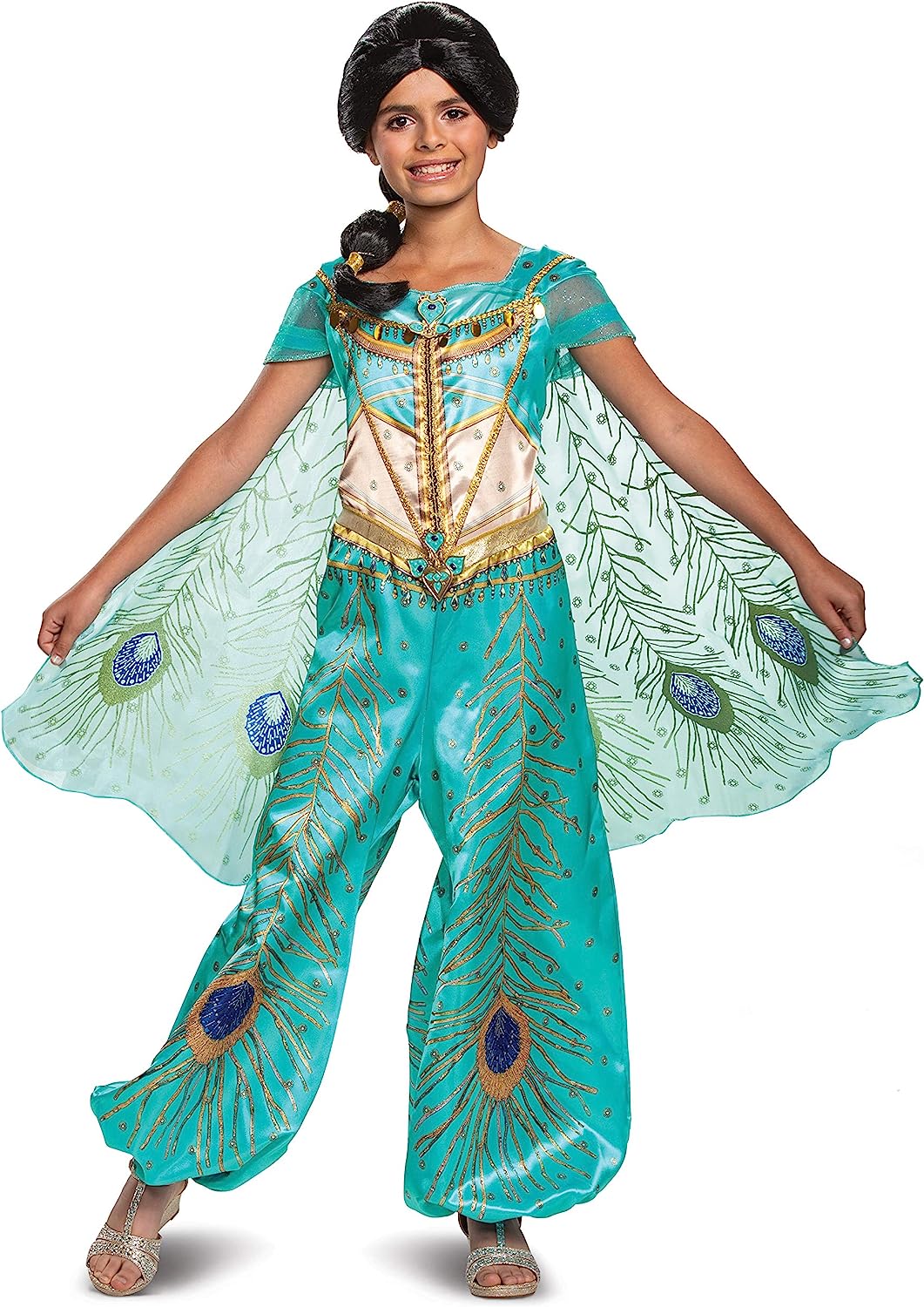 楽天市場 アラジン ジャスミン ディズニープリンセス 送料無料 Disney Jasmine Aladdin Deluxe Girls Costume Tealアラジン ジャスミン ディズニープリンセス Angelica