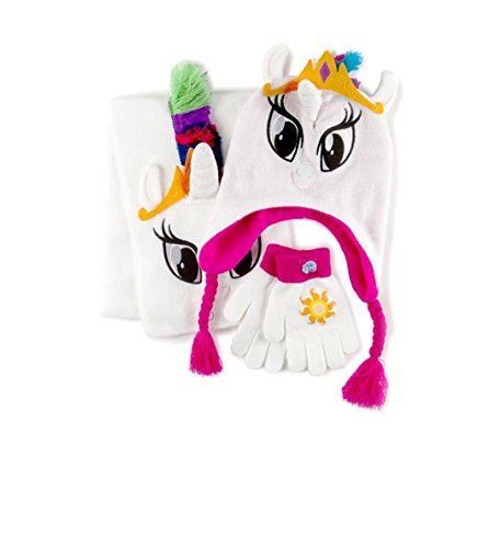 魅力の マイリトルポニー ハズブロ Hasbro おしゃれなポニー かわいいポニー ゆめかわいい 送料無料 My Little Pony Girl Trapper Hat Scarf And Gloves Set Princess Celestiaマイリトルポニー ハズブロ Hasbro おしゃれなポニー かわいいポニー ゆめかわいい