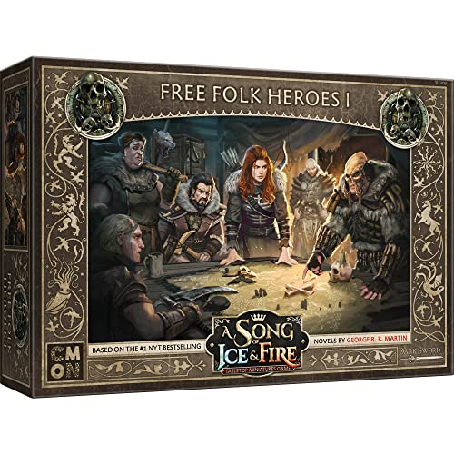 ゲーム盤力くらべ 英語 亜米利加 外国で力くらべ CMON A Song of Ice and Fire Tabletop Miniatures Free Folk Heroes I Box Set - Unleash Legendary Might, Strategy Game for Adults, Ages 14+, 2+ Players, 45-60 Minute Playtime, Mゲーム盤力くらべ 英語 亜米利加 外国で力くらべ