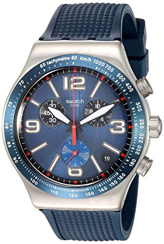 即日出荷 腕時計 スウォッチ レディース 送料無料 Swatch 1901 Irony Stainless Steel Quartz Rubber Strap Blue 21 Casual Watch Model Yvs454 腕時計 スウォッチ レディース 限定価格セール Erieshoresag Org