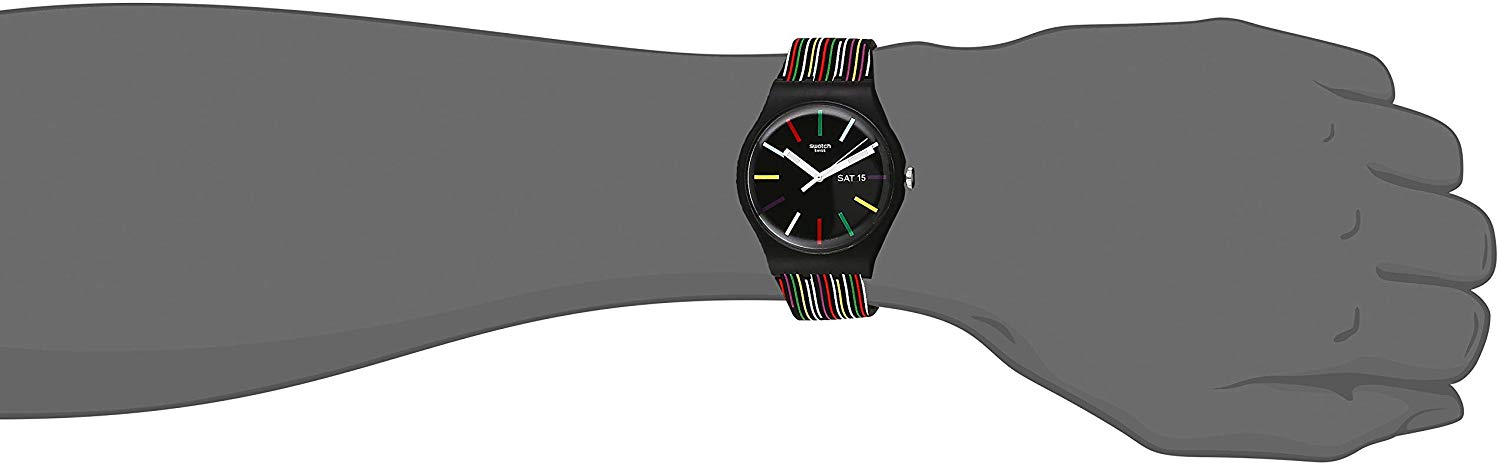 腕時計 スウォッチ レディース 送料無料 Swatch I Love Your Folk Quartz Silicone Strap Black Casual Watch Model Suob729 腕時計 スウォッチ レディース Painfreepainrelief Com