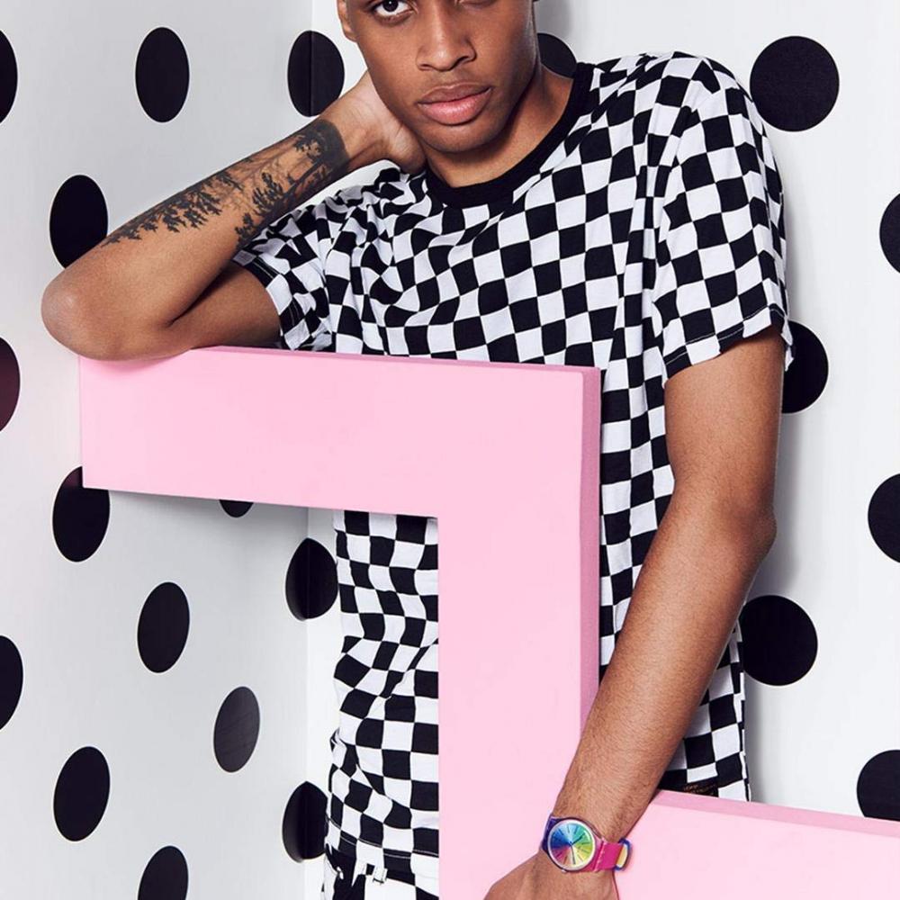 送料無料 腕時計 スウォッチ メンズ Swatch Men S Quartz Watch With Silicone Strap Blue 22 Model Suok143 腕時計 スウォッチ メンズ 日本全国送料無料 503 Sv