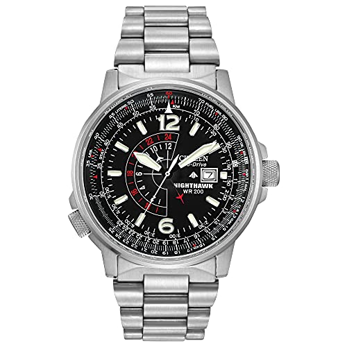 ウオッチ シチズン 逆インポート 外国で模範例 外国で押さえる BJ7000-52E Citizen Men\u0027s Eco-Drive Promaster Air Nighthawk Pilot Stainless Steel Watch, Luminous, Black Dial, 42粍 (Model: BJ7000-52E)ウオッチ シチズン 逆インポート 外国で模範例 外国で押さえる BJ7000-52E