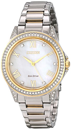 ウオッチ シチズン 逆インポート 外国で模範例 外国で押さえる EM0234-59D Citizen Women\u0027s Eco-Drive Dress Classic Crystal Watch インチ Two-Tone Stainless Steel, Mother of Pearl Dial, 34粍 (Model: EM0234-59D)ウオッチ シチズン 逆インポート 外国で模範例 外国で押さえる EM0234-59D
