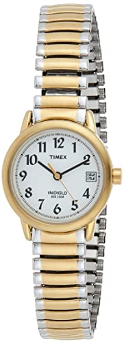 腕時計 タイメックス レディース T2H491 Timex Women's Easy Reader 25mm Watch ? Two-Tone Case White Dial with Extra-Long Two-Tone Expansion Band腕時計 タイメックス レディース T2H491｜angelica