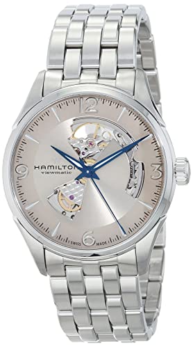 腕時計 ハミルトン メンズ Hamilton Jazzmaster Open Heart Automatic Men's Watch, 42mm Stainless Steel Case, Swiss Made, Beige Dial Analog Wrist Watch, 50m Waterproof, Sapphire Crystal, 3-Hand Movement, Stainless Steel Strap腕時計 ハミルトン メンズ｜angelica