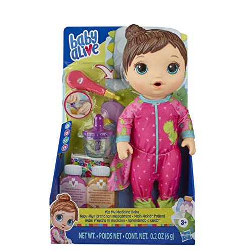 驚きの値段 ベビーアライブ 赤ちゃん おままごと ベビー人形 Baby Alive Mix My Medicine Baby Doll Dinosaur Pajamas Drinks And Wets Doctor Accessories Brown Hair Toy For Kids Ages 3 And Upベビーアライブ 赤ちゃん おままごと ベビー人形 Angelica