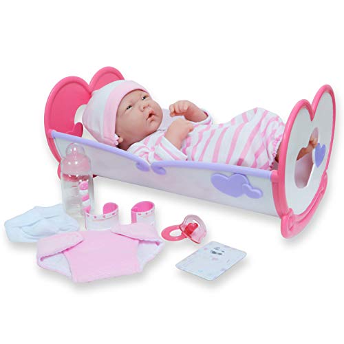 ジェーシートイズ 乳飲み子 おままごと もの言う花あやつり人形 JC Toys - La Newborn | 10 Piece Layette Deluxe Rocking Crib Gift Set | 14\