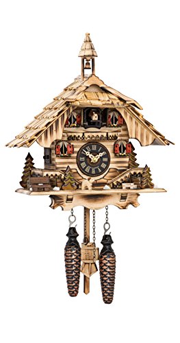 カッコー時辰儀 室内装飾 飾りもの時辰儀 外国で真似形 亜米利加 Engstler Quartz Cuckoo Clock Black Forest House with Musicカッコー時辰儀 室内装飾 飾りもの時辰儀 外国で真似形 亜米利加
