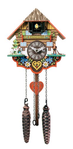 カッコー時辰儀 室内装飾 飾りもの時辰儀 外国で真似形 亜米利加 River City Clocks Musical Multi-Colored Quartz Cuckoo Clock - 8 Inches Tall - Model # M8-08PQカッコー時辰儀 室内装飾 飾りもの時辰儀 外国で真似形 亜米利加