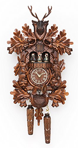 カッコー時辰儀 室内装飾 飾りもの時辰儀 外国で真似形 亜米利加 Trenkle Quartz Cuckoo Clock Hunting Clock, with Music, Turning Dancers TU 378 QMT HZZGカッコー時辰儀 室内装飾 飾りもの時辰儀 外国で真似形 亜米利加