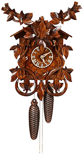 カッコー時計 インテリア 壁掛け時計 海外モデル アメリカ River City Clocks Eight Day Cuckoo Clock with Hand, Carved Vines and Leavesカッコー時計 インテリア 壁掛け時計 海外モデル アメリカ｜angelica