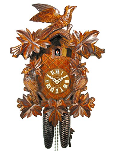 カッコー時計 インテリア 壁掛け時計 海外モデル アメリカ Original German Cuckoo-Clock (Certified), Mechanical 8-Day Movement with 3 Birds and 7 Leaves, coo-coo Clocks from The Black-Forest, Germanyカッコー時計 インテリア 壁掛け時計 海外モデル アメリカ|angelica