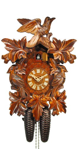 カッコー時辰儀 室内装飾 飾りもの時辰儀 外国で真似形 亜米利加 August Schwer Cuckoo Clock Seven Leaves, Three Birds 2.0085.01.Cカッコー時辰儀 室内装飾 飾りもの時辰儀 外国で真似形 亜米利加