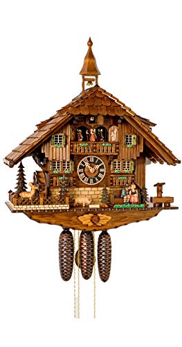 カッコー時辰儀 室内装飾 飾りもの時辰儀 外国で真似形 亜米利加 German Cuckoo Clock 8-day-movement Chalet-Style 23.00 inch - Authentic black forest cuckoo clock by H?nesカッコー時辰儀 室内装飾 飾りもの時辰儀 外国で真似形 亜米利加