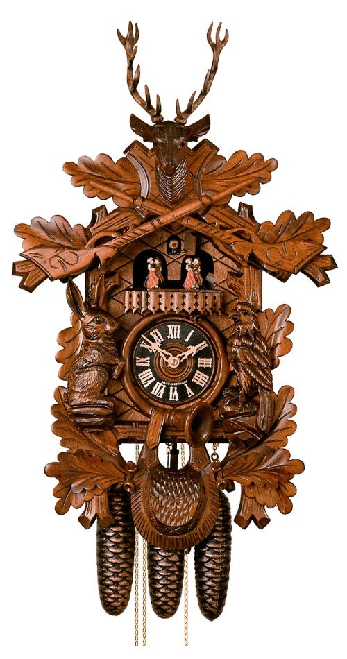 カッコー時辰儀 室内装飾 飾りつけ時辰儀 外国でひな形 亜米利加 H?nes Cuckoo Clock Hunting Clock HO 8634/5Tnuカッコー時辰儀 室内装飾 飾りつけ時辰儀 外国でひな形 亜米利加