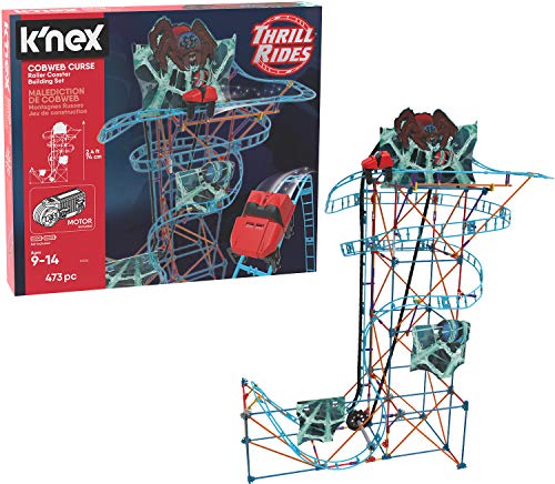 パズル K Nex Thrill 知育玩具 Thrill パズル 無料ラッピングでプレゼントや贈り物にも 逆輸入並行輸入送料込 送料無料 ケネックス Toy ブロック Rides Cobweb Curse Roller Coaster Building Set 473piece Ages 9 Construction Educational Toy Building Set