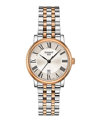 ウオッチ ティソ レディース Tissot womens Carson Stainless Steel Dress Watch Grey|Rose Gold T1222102203301ウオッチ ティソ レディース