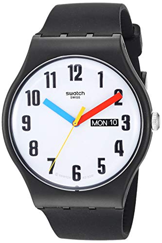 最新人気 腕時計 スウォッチ レディース Swatch 1907 Bau Quartz Silicone Strap Black Casual Watch Model Suob728 腕時計 スウォッチ レディース Angelica メール便なら送料無料 Www Logisticegypt Com