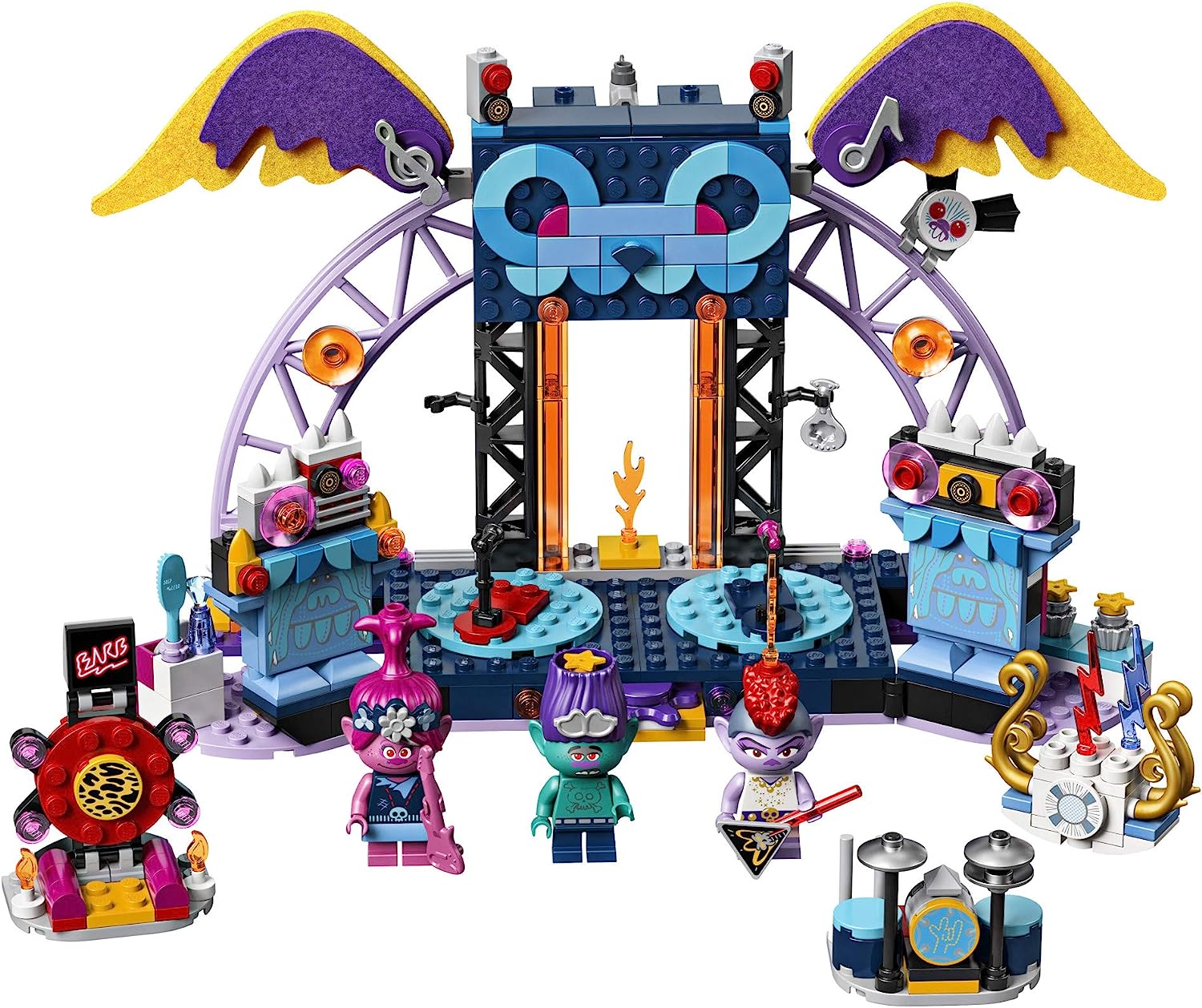 楽天市場 トロールズ アメリカ直輸入 アニメ 映画 ドリームワークス 送料無料 Lego Trolls World Tour Volcano Rock City Concert Cool Trolls Toy Music Set Building Kit For Kids New 387 Pieトロールズ アメリカ直輸入 アニメ 映画 ドリーム