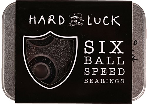 ベアリング スケボー スケートボード 海外モデル 直輸入 送料無料 Hard 超激安特価 Luck Black Precision Six Skateboard Bearingsベアリング Ball MFG Speed 満点の