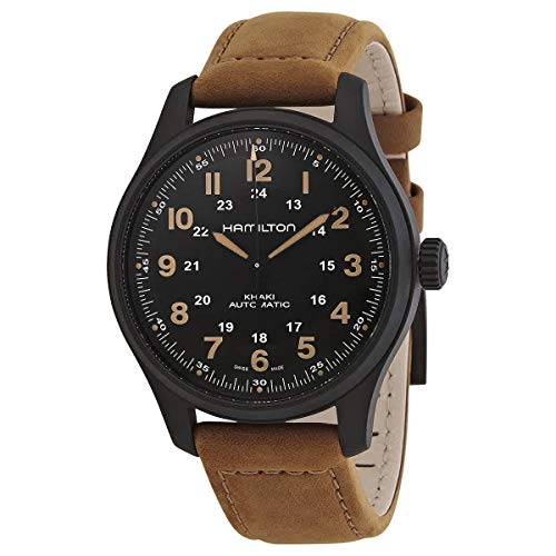 ウオッチ ハミルトン メンズ Hamilton Khaki Field Automatic Black Dial Men\u0027s Watch H70665533ウオッチ ハミルトン メンズ