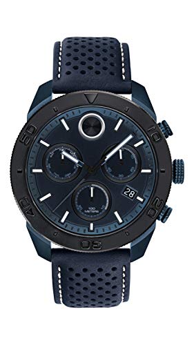 人気のファッションブランド メンズ モバード 腕時計 送料無料 Movado メンズ モバード 腕時計 Model Black Blue Dial Index Printed A With Watch Chronograph Pvd Sport Bold Men S