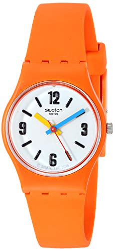 格安 腕時計 スウォッチ レディース Swatch Women S 1907 Bau Quartz Silicone Strap Orange 12 Casual Watch Model Lo114 腕時計 スウォッチ レディース 在庫一掃 Www Faan Gov Ng