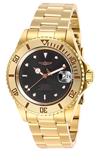 腕時計 インヴィクタ インビクタ メンズ Invicta Pro Diver Men 40mm Stainless Steel Gold Black dial NH35A Automatic腕時計 インヴィクタ インビクタ メンズ｜angelica