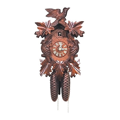 カッコー時辰儀 室内装飾 飾りつけ時辰儀 外国でひな形 亜米利加 Alexander Taron 632-8 Engstler Cuckoo Clock, Carved with 8-Day Weight Driven Movement-Full Size-14 H x 9.5\
