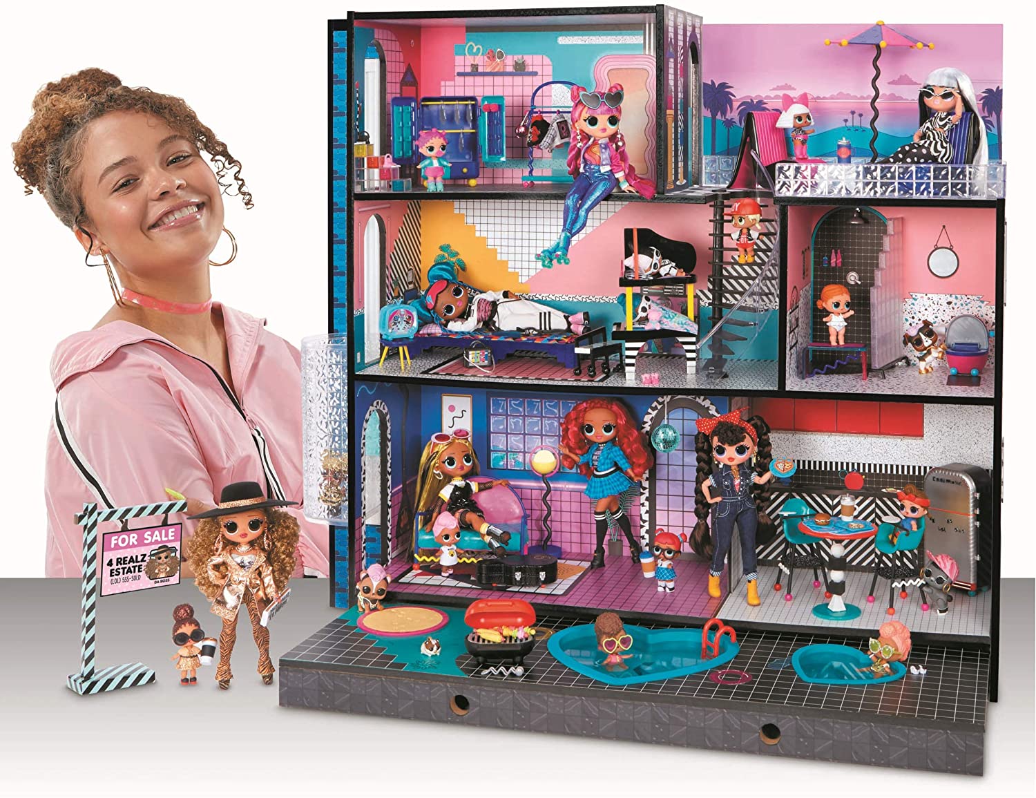 エルオーエルサプライズ 人形 ドール 【送料無料】L.O.L. Surprise! O.M.G. House – New Real Wood Doll House with 85+ Surprisesエルオーエルサプライズ 人形 ドール