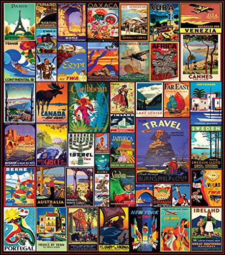 ジグソーバズル 海外製 500ピース 世界を旅する サイズ約46&times;60センチ 絵画・アート White Mountain Puzzles｜angelica