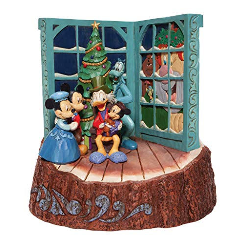 貨物輸送無料 エネスコ Enesco ミッキー クリスマスキャロル フィギュア インテリア装飾 ディズニートラディション 体操場 ショア 凡そ15ウェット Muskowl Com