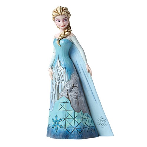 エネスコ Enesco 飾りつけ 室内装飾 外国でひな形 亜米利加 Enesco Jim Shore Heartwood Creek Disney Frozen Elsa with Ice Castle Dress Figurineエネスコ Enesco 飾りつけ 室内装飾 外国でひな形 亜米利加