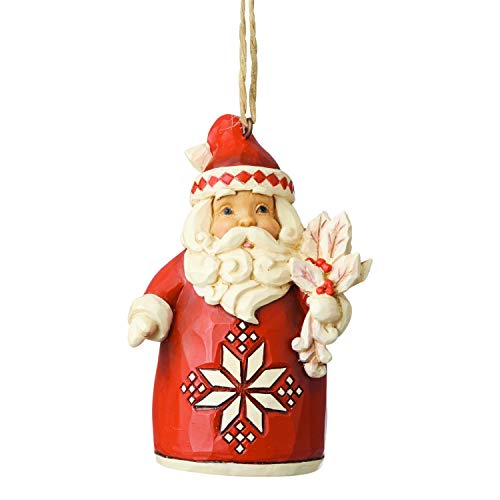 エネスコ Enesco 飾りつけ 室内装飾 外国で模範例 亜米利加 Enesco Jim Shore Heartwood Creek Nordic Noel Santa Hanging Ornament, 3.5 Inch, Multicolorエネスコ Enesco 飾りつけ 室内装飾 外国で模範例 亜米利加