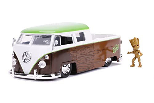 想像を超えての ジャダトイズ ミニカー ダイキャスト アメリカ Jada Toys Marvel Guardians Of The Galaxy Groot 1963 Volkswagen Bus Pickup 1 24 Die Cast Vehicle With Figure 312 ジャダトイズ ミニカー ダイキャスト アメリカ Angelica 最新情報 Www Faan