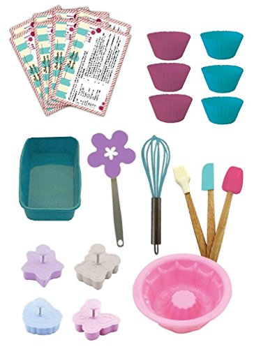アメリカンガールドール 赤ちゃん おままごと ベビー人形 BKS101 【送料無料】Handstand Kitchen Bake Shoppe 25-piece Deluxe Real Baking Set with Recipes for Kidsアメリカンガールドール 赤ちゃん おままごと ベビー人形 BKS101