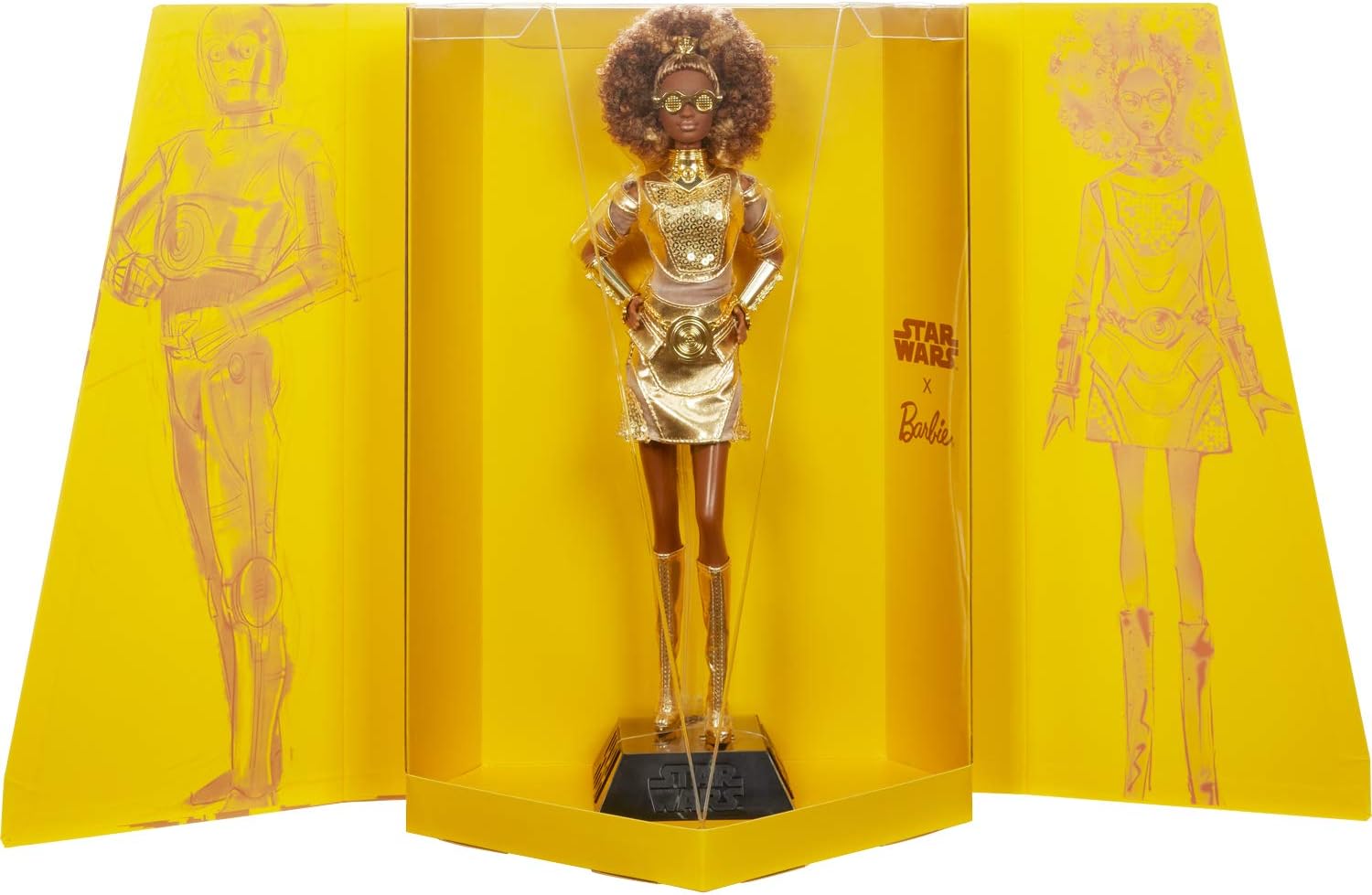 バービー バービー傀儡 貨物輸送無料 Barbie Collector Star Wars C 3po X Barbie Doll 12 Inch In Gold Fashion And Accessories With Doll Stand And Certificate Of Authenticityバービー バービー人形 Marchesoni Com Br