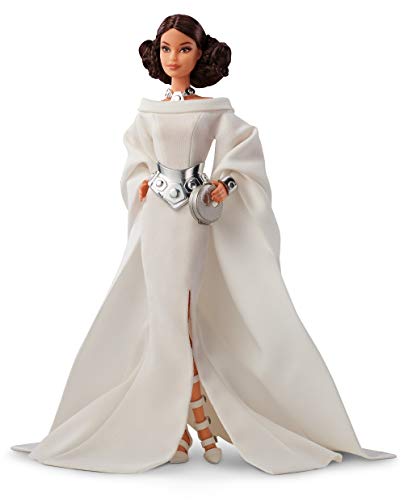 バービー バービーあやつり人形 Barbie Collector Star Wars Princess Leia Barbie Doll, インチ White Gown and Accessories, with Doll Stand and Certificate of Authenticity [Amazon Exclusive], 11.5 Inches (GHT78)バービー バービーあやつり人形