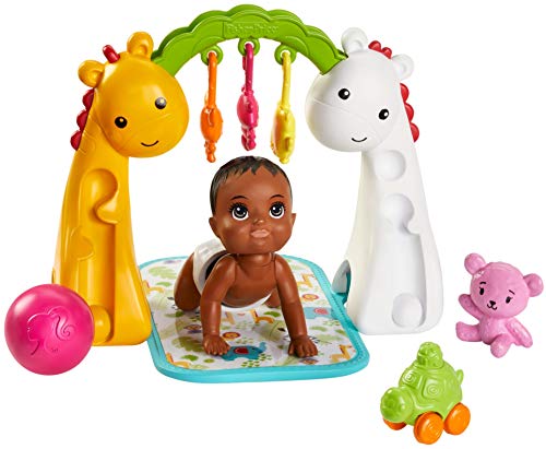 バービー バービー人形 Barbie Skipper Babysitters Inc. Crawling and Playtime Playset with Bobbling Baby Doll, Floor Gym and Toy Accessoriesバービー バービー人形｜angelica