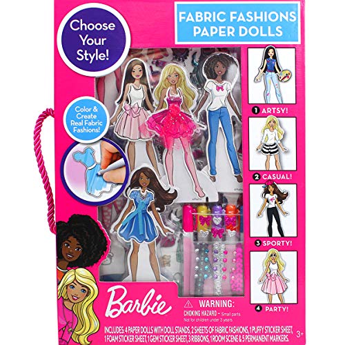 値引きする バービー バービー人形 送料無料 Barbie Fabric Fashion Paper Dollsバービー バービー人形 最新の激安 Andhes Org Ar