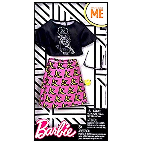 バービー バービーあやつり人形 着せ替え 御召しもの 御召しもの Barbie Despicable Me Black Top/Banana Skirtバービー バービーあやつり人形 着せ替え 御召しもの 御召しもの