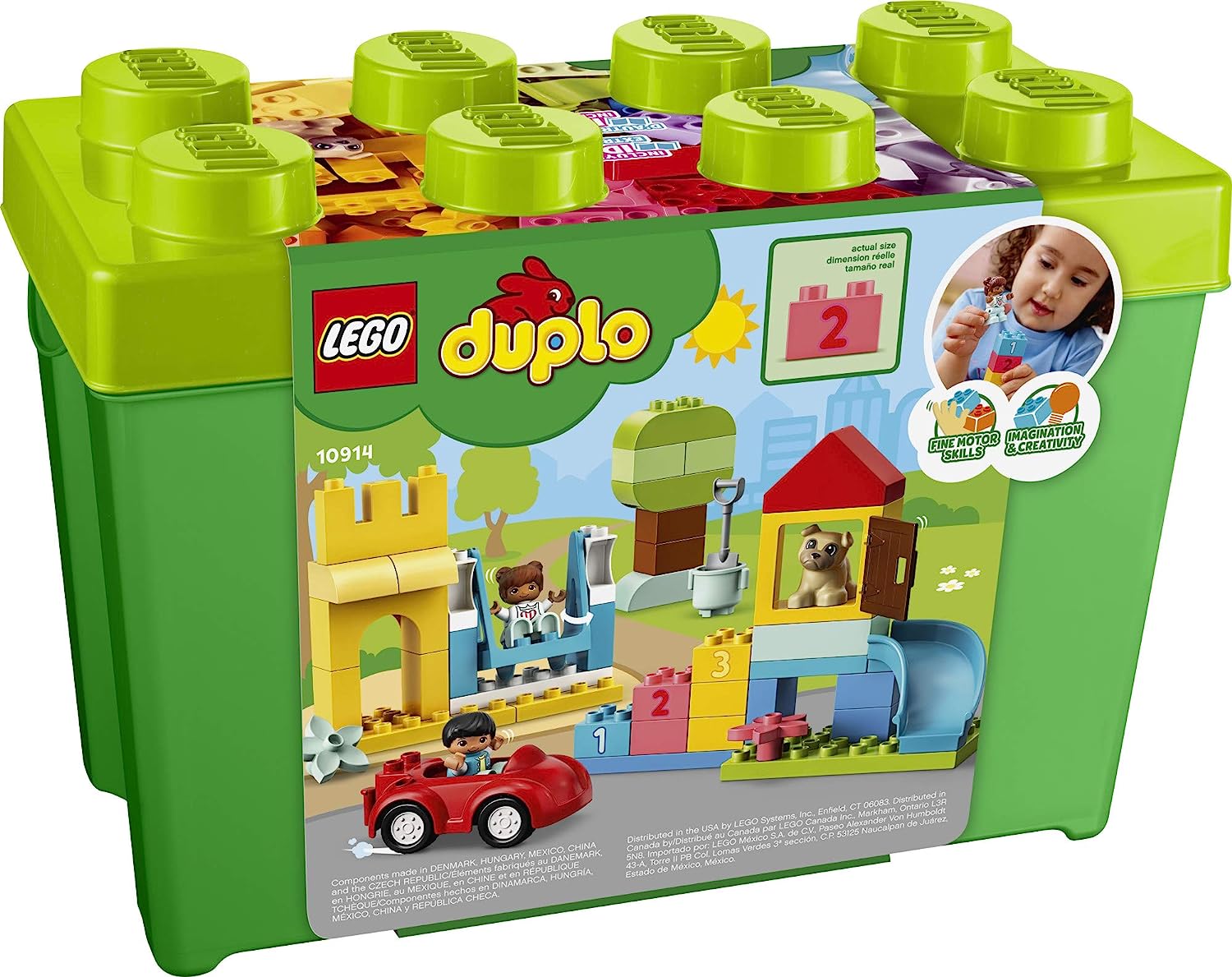 100 本物保証 レゴ デュプロ Lego Duplo Classic Deluxe Brick Box Starter Set With Storage Box Great Educational Toy For Toddlers 18 Months And Up New 85 Pieces レゴ デュプロ 超歓迎 Www Elevate In